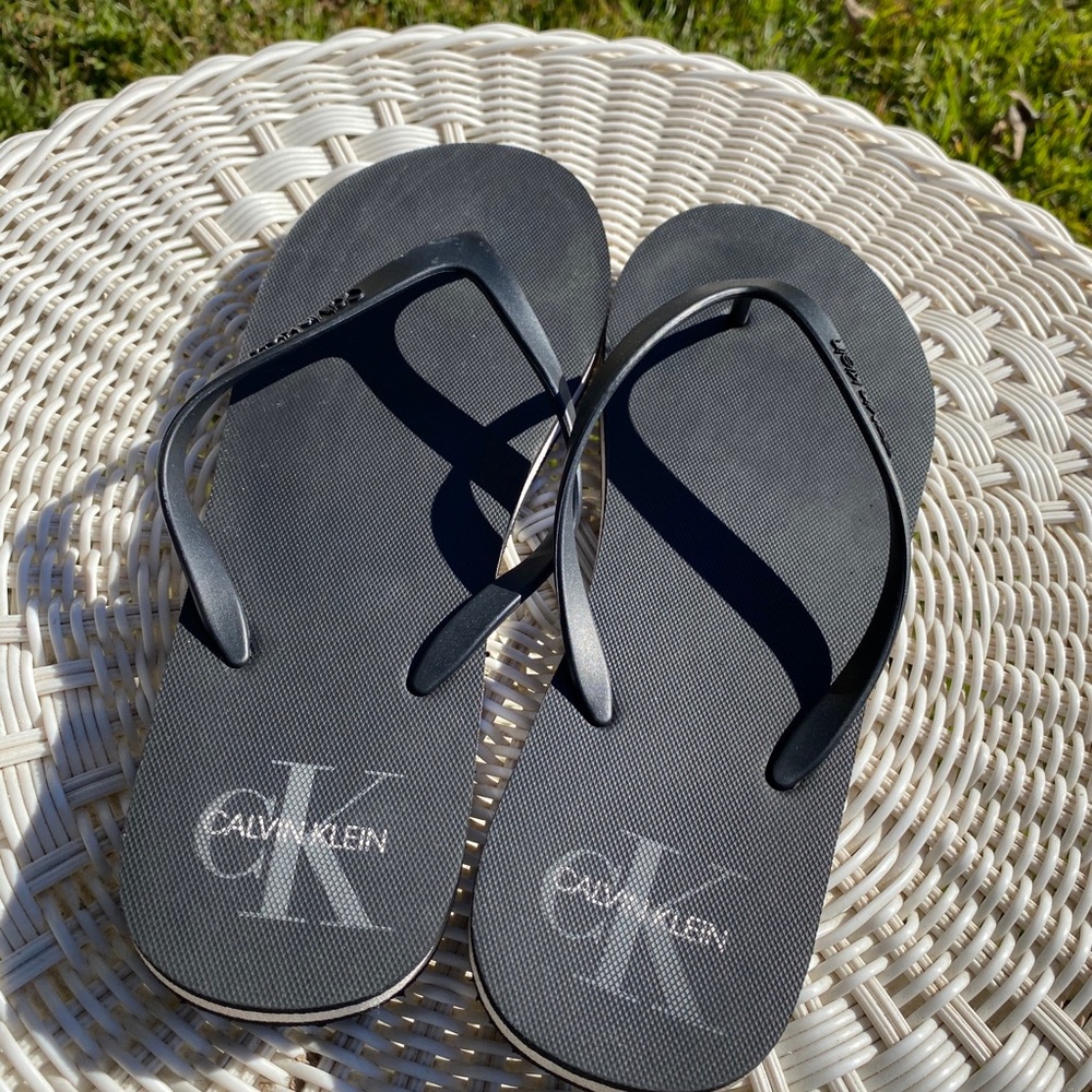 Calvin Klein flip flops
